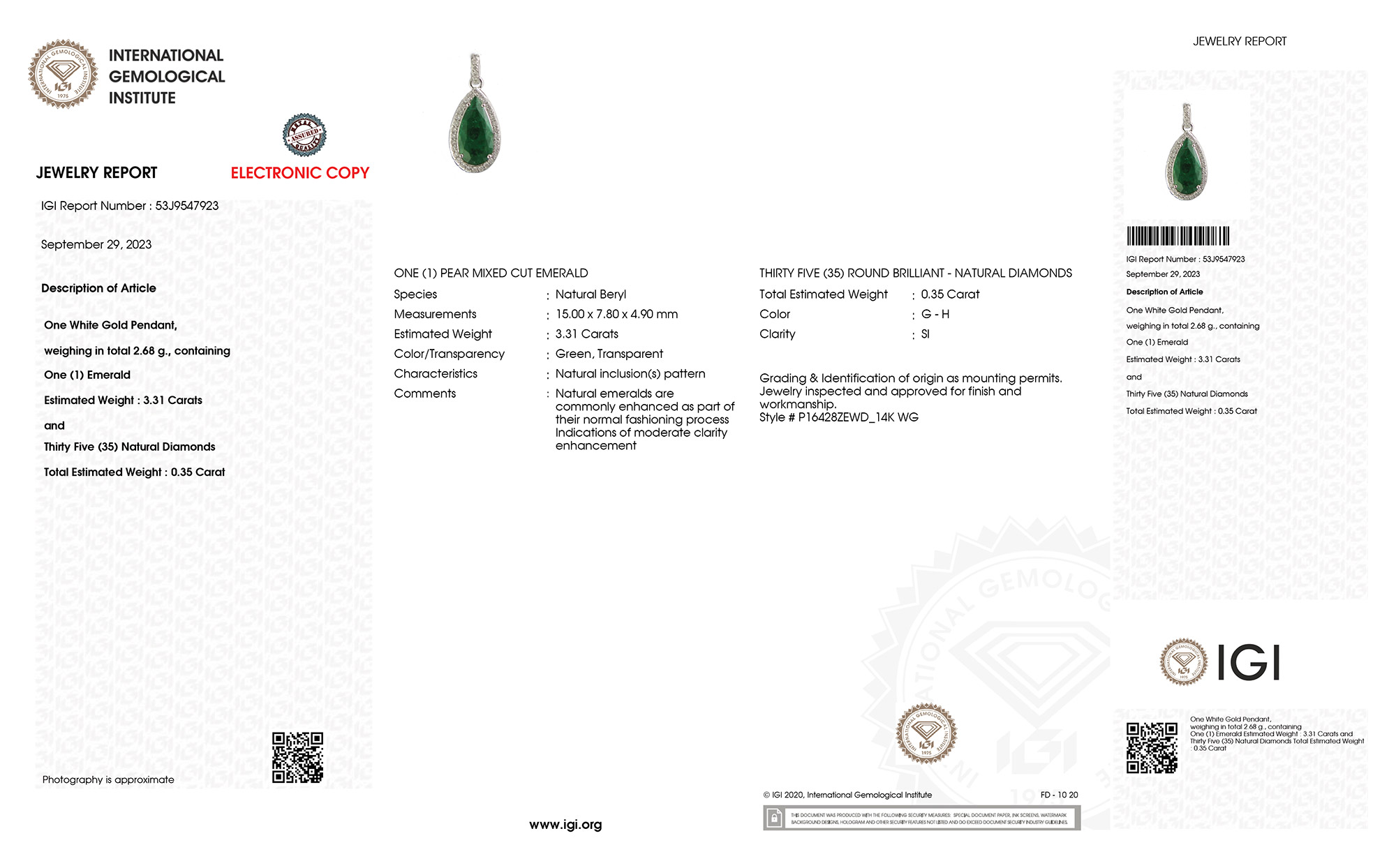 QP16428ZEWD-14KW