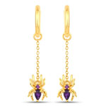 0.44 ct. tw. Amethyst Spider Earrings In Sterling Silver